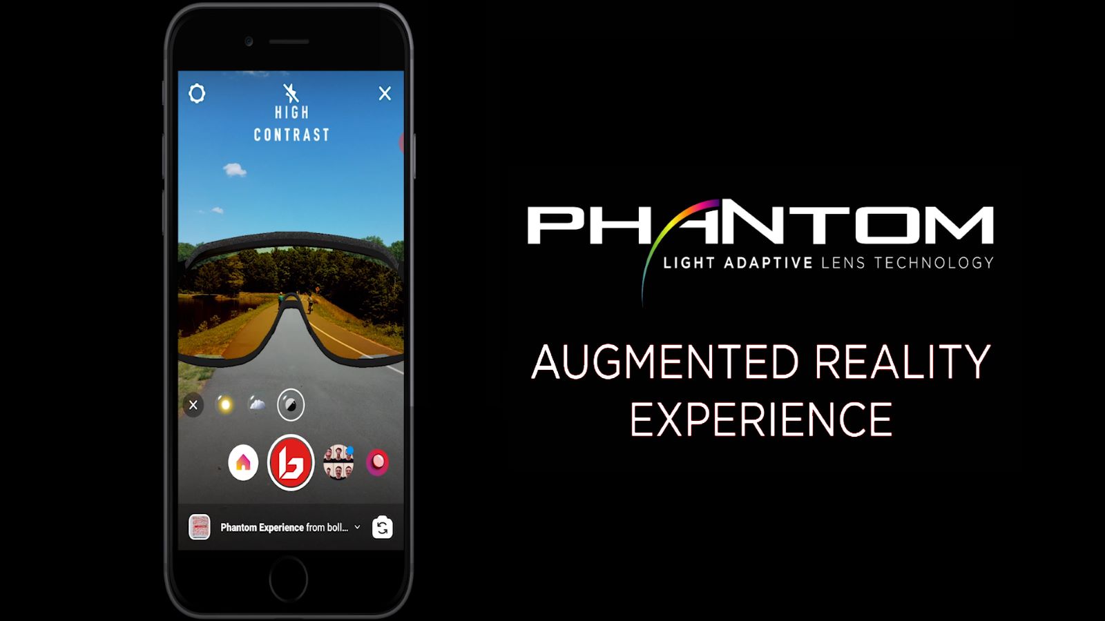 Phantom lens AR technology