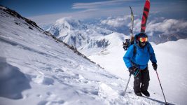 Ryan climbs the West Ridge of Denali on a 2013 Alaska expedition. Photo - Max Lowe