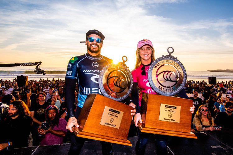 Peniche 2019 winners. Photo credit WSL Pedro Mestre