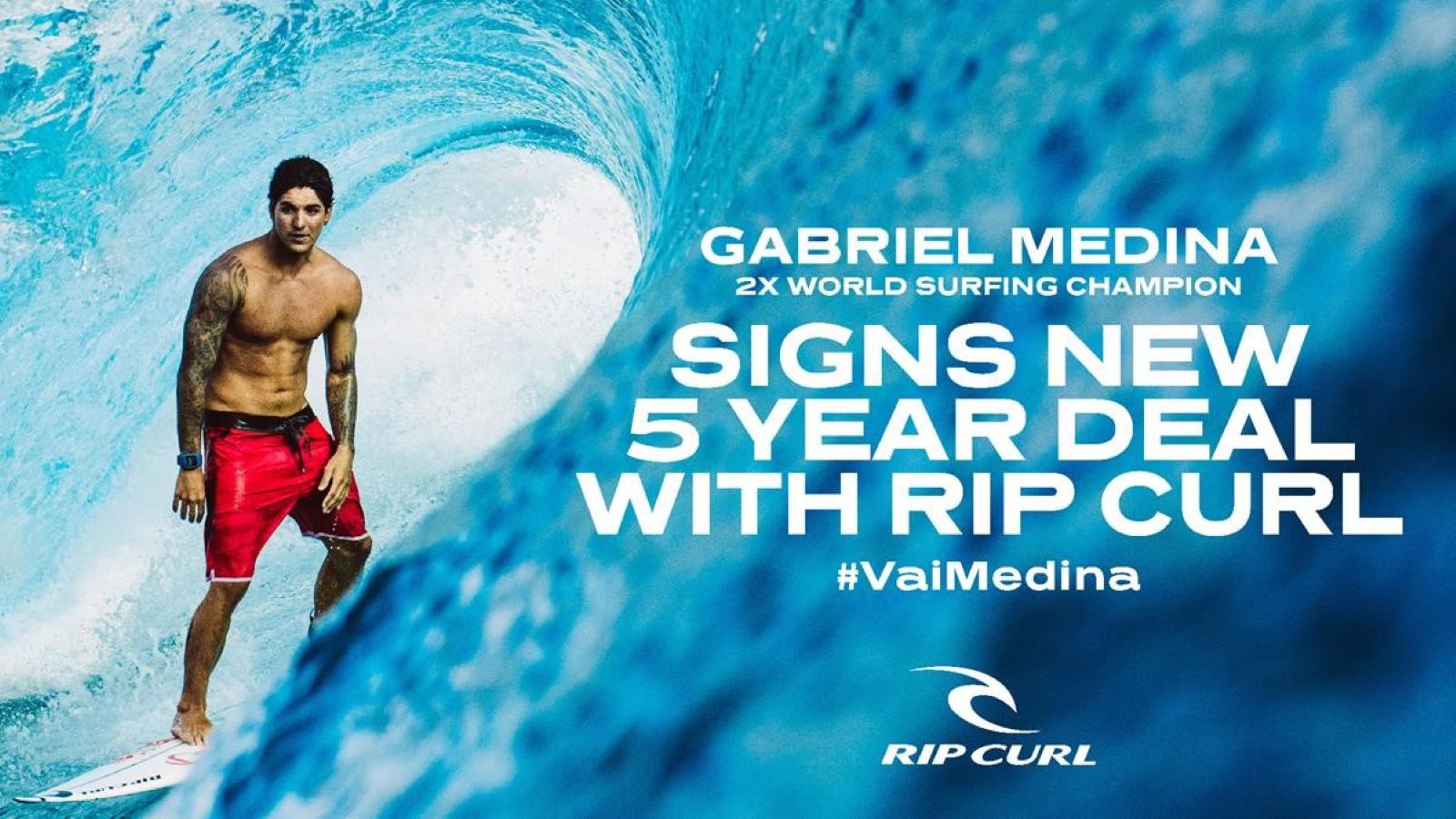 WSL Champ Gabriel Medina x Rip Curl