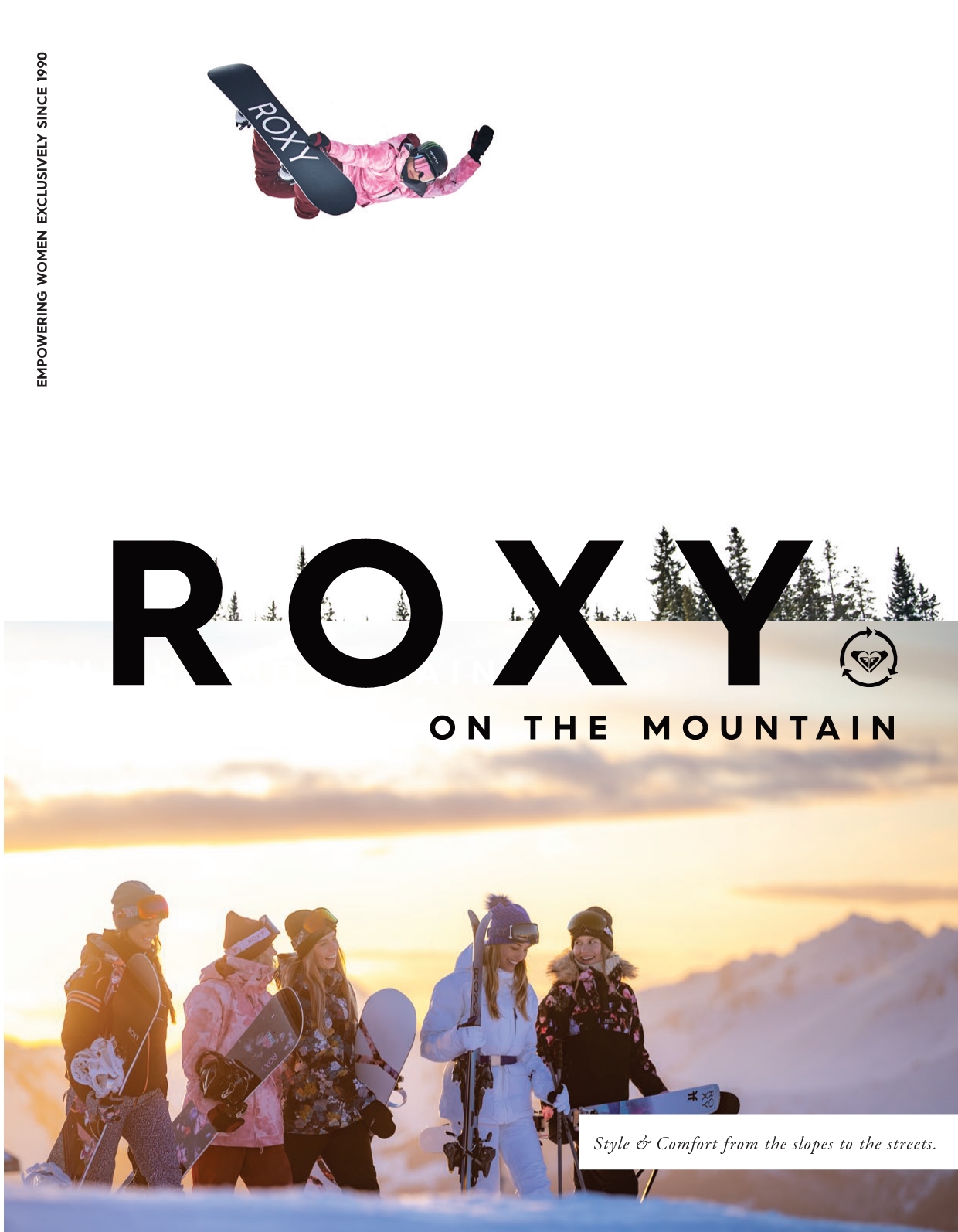 105 roxy snowboard and womens outerwear