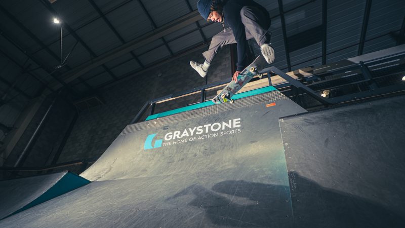 Graystone skateboard coach Gabriel Njie. Photo: @eckersphoto