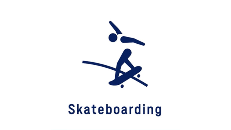 Skateboarding Olympic pictogram