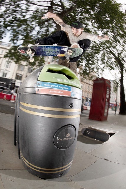 Skate the strand bin jump