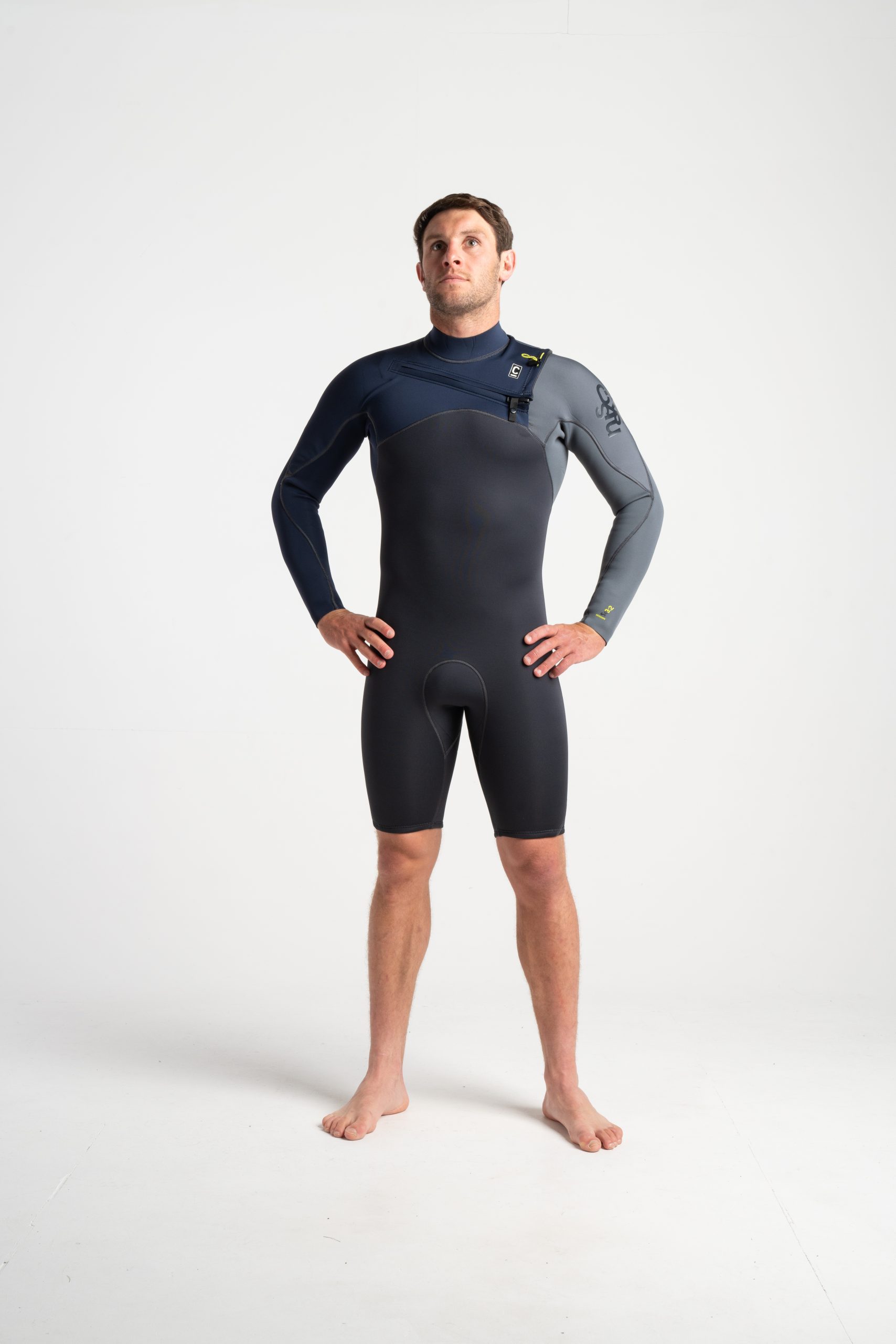 C-Skins Ladies Surflite 4:3 Full Length Wetsuit Back Zip Tie Dye Surfing Kayak 