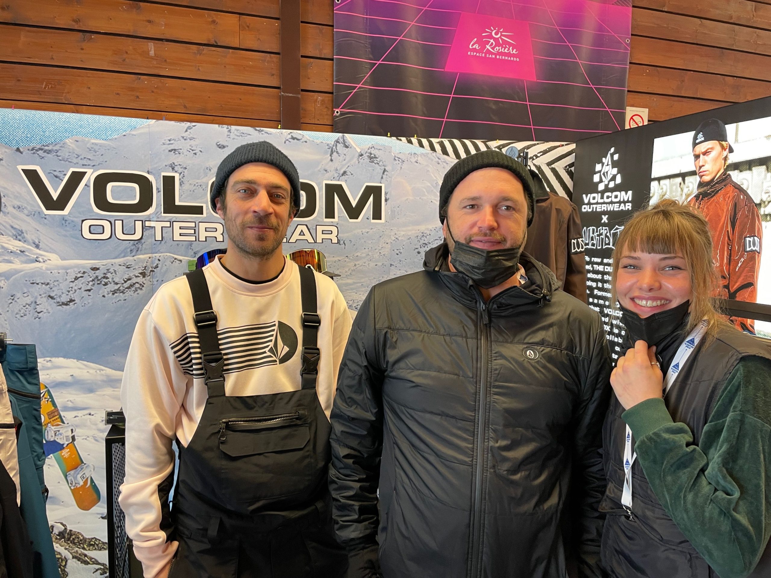 Volcom’s David Benmergui, Laurent Caule and Cindy Carpentier