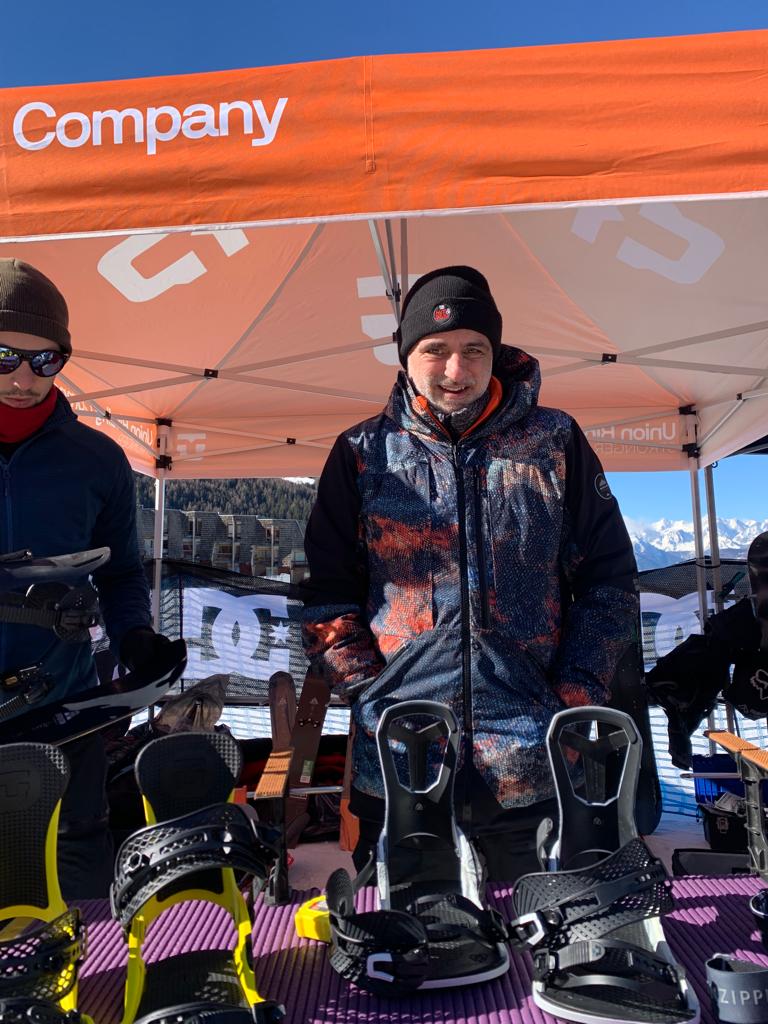 Gianpaolo “GP” Casana California sport’s big boss hanging out and enjoying the conversations with retailers