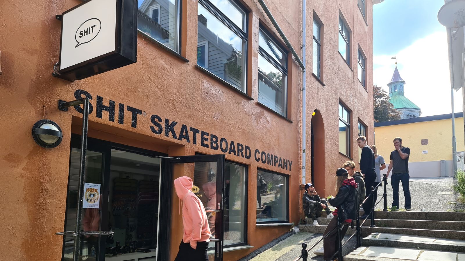 Shit Skate Shop front, Norway
