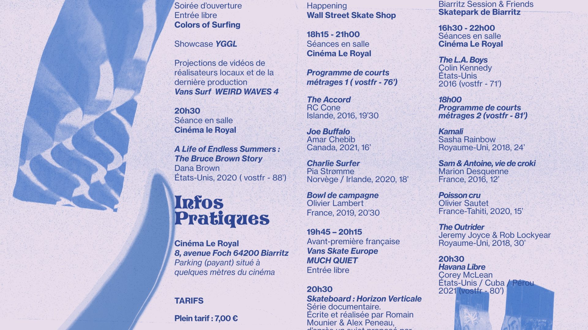 PSSFF Biarritz Sesh program