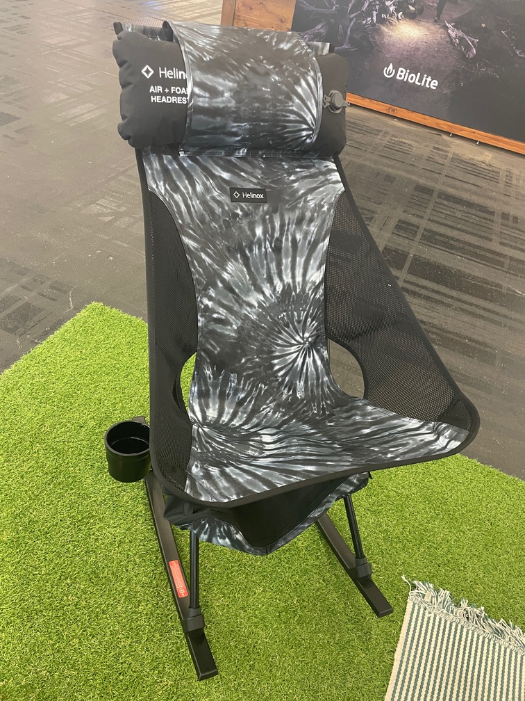 Helinox sunset chair in new colorway black tie dye   Boardsport SOURCE