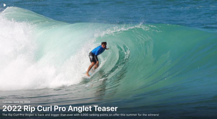 June 2022 Rip Curl Pro Anglet Teaser