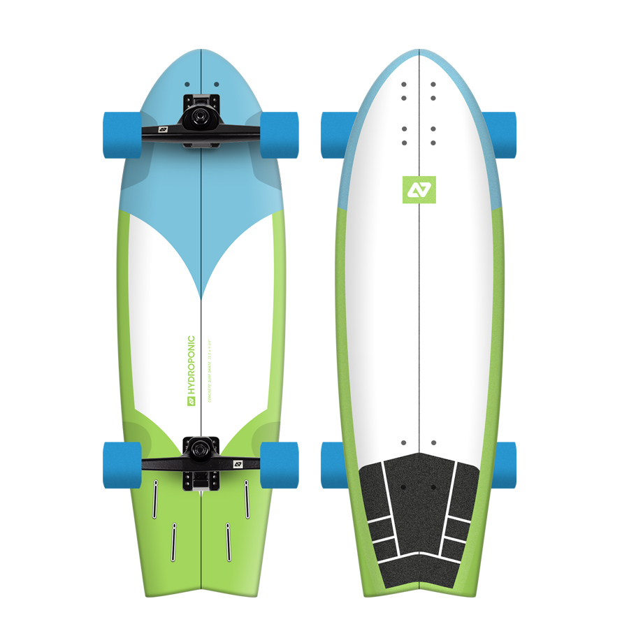 SURFSKATE FISH 31,5'' RADIKAL CYAN /GREEN (L0126-04)