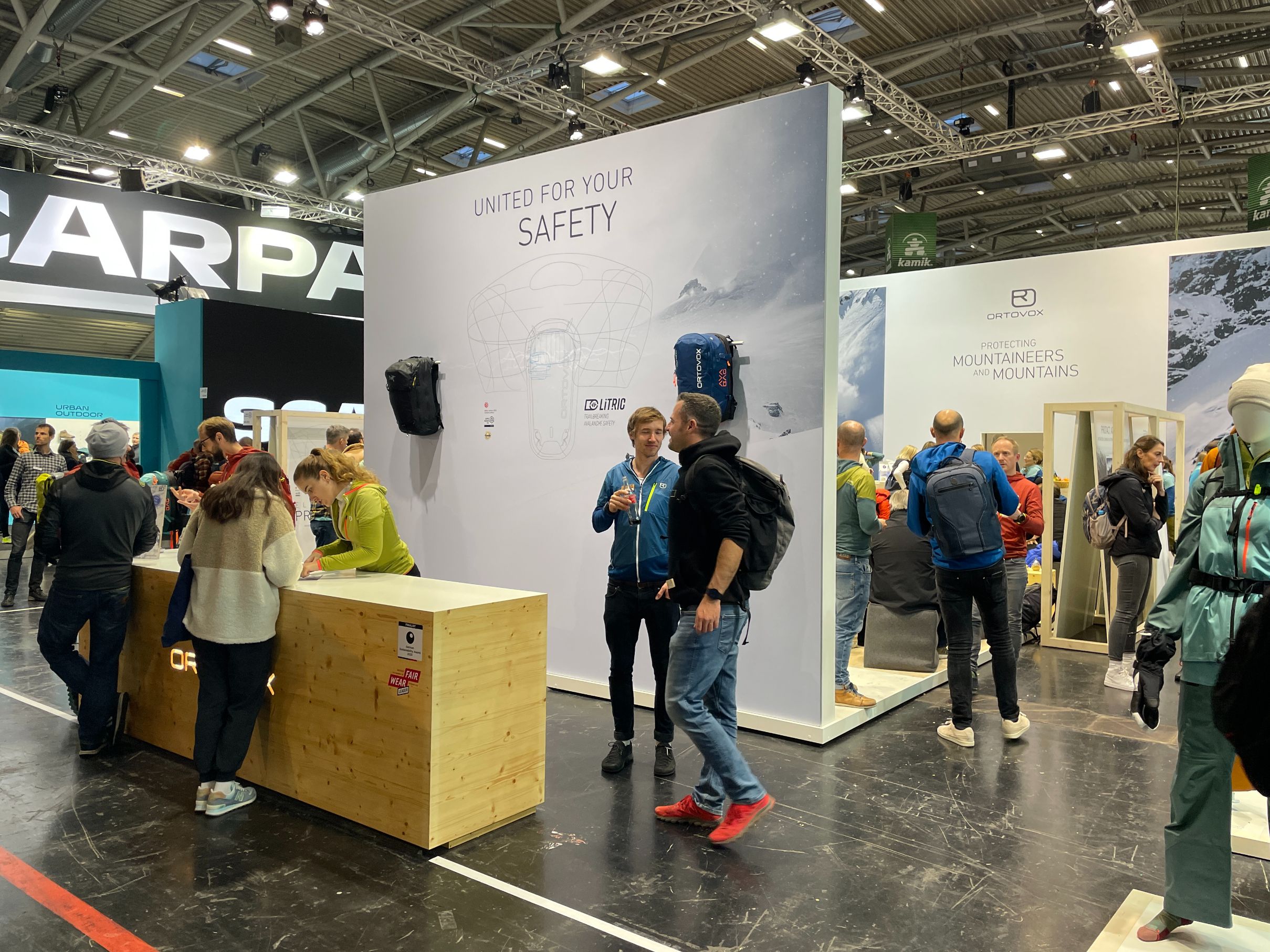 Ortovox booth