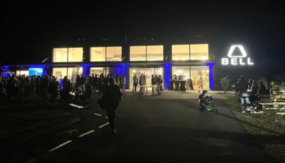 Bell store by night