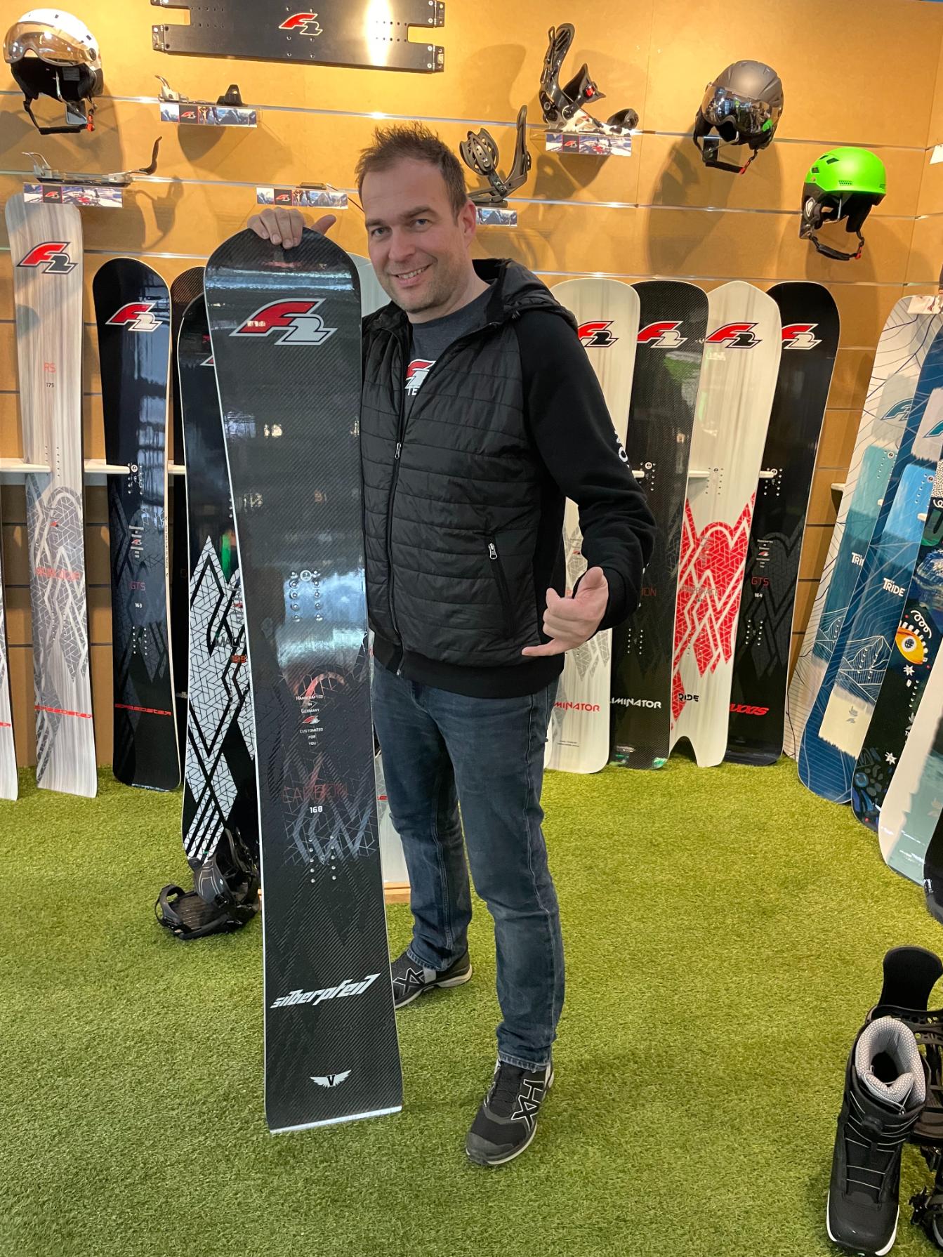 F2 Silberpfeil Carbon Vantage carving board