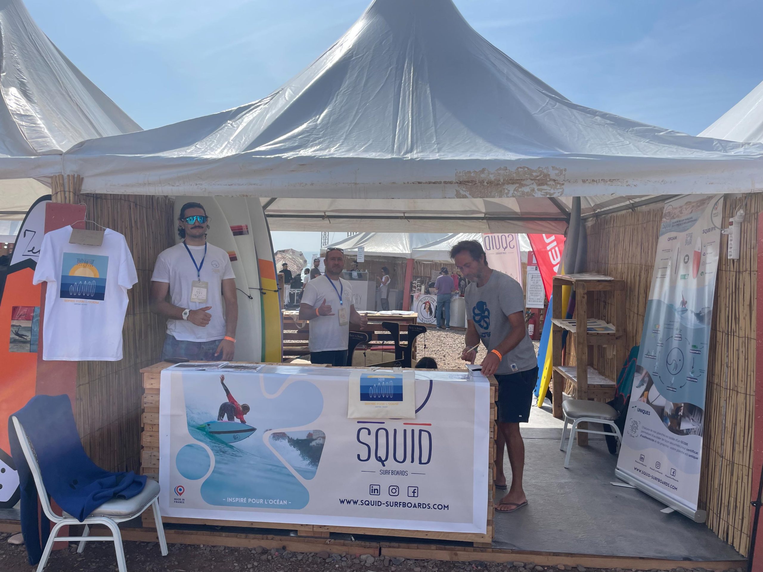 Squid Surfboards booth Boardsport SOURCE