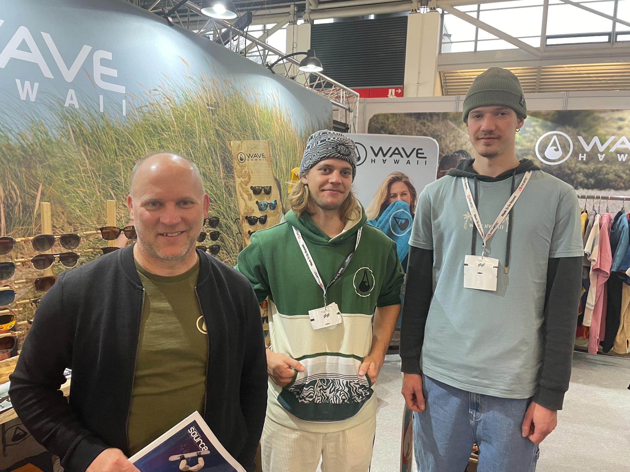 Wave Hawaii’s Carsten Raphael, Levi Raphael and Frederuk Biehs