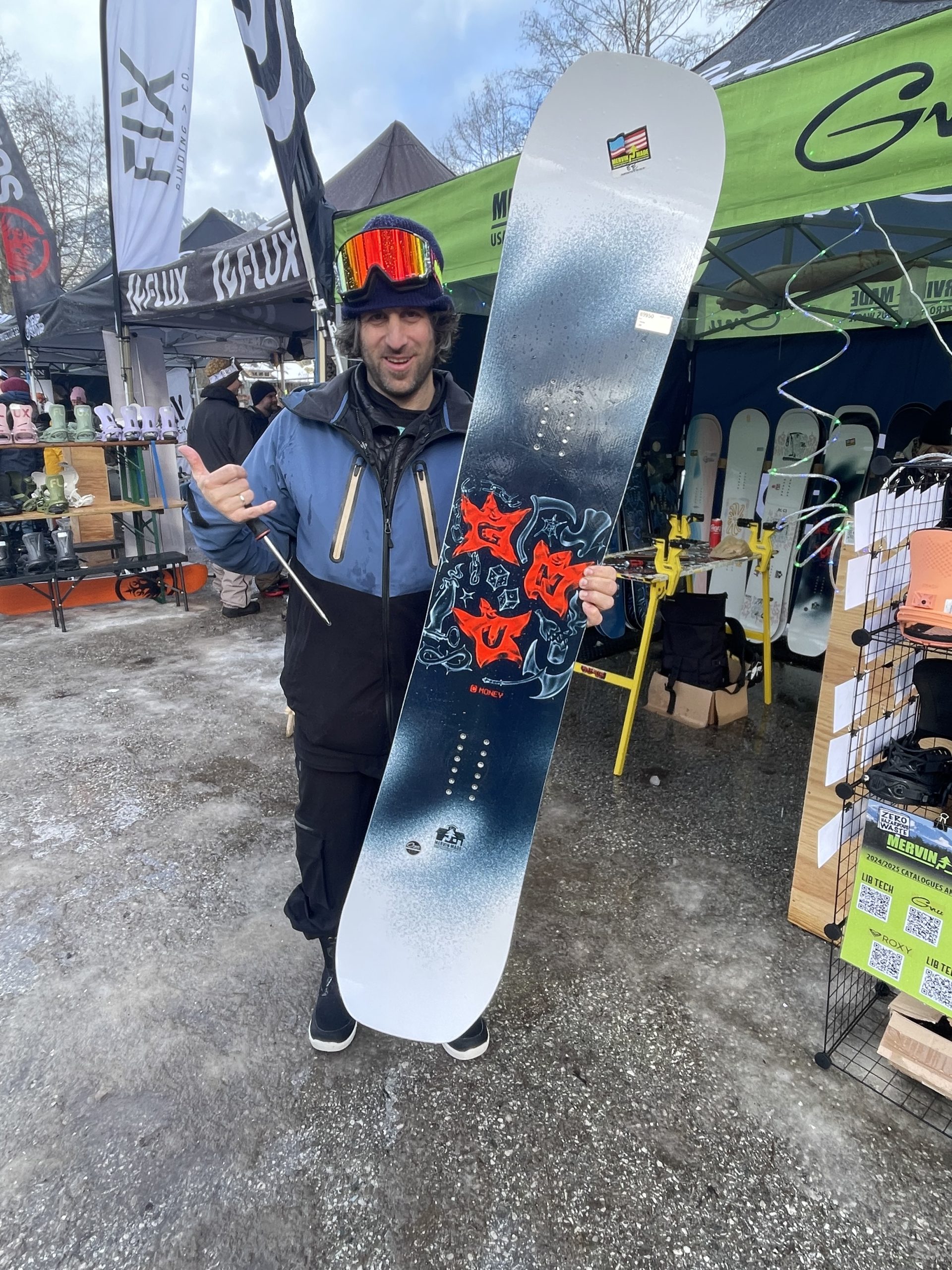 Gnu's Toby Hammer with price point jib kids C Money snowboard