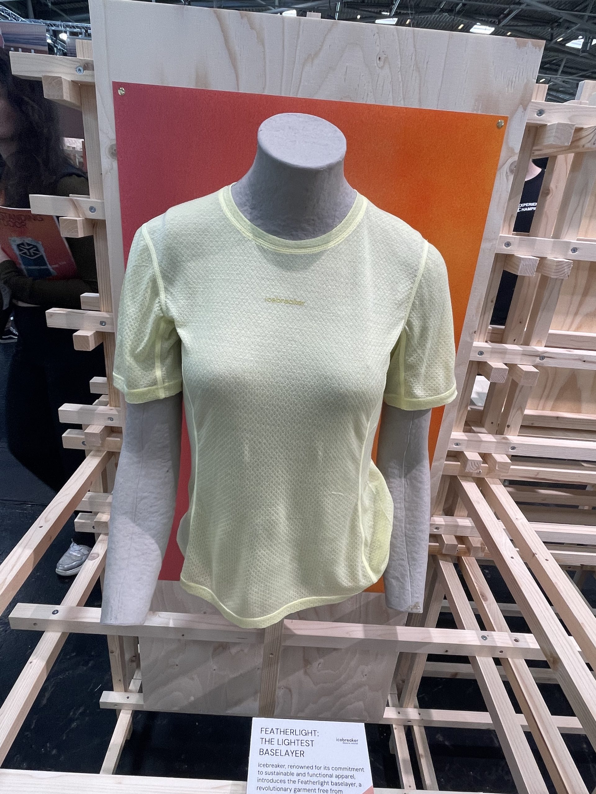 ISPO Award scheme winner Icebreakers Feather light baselayer.