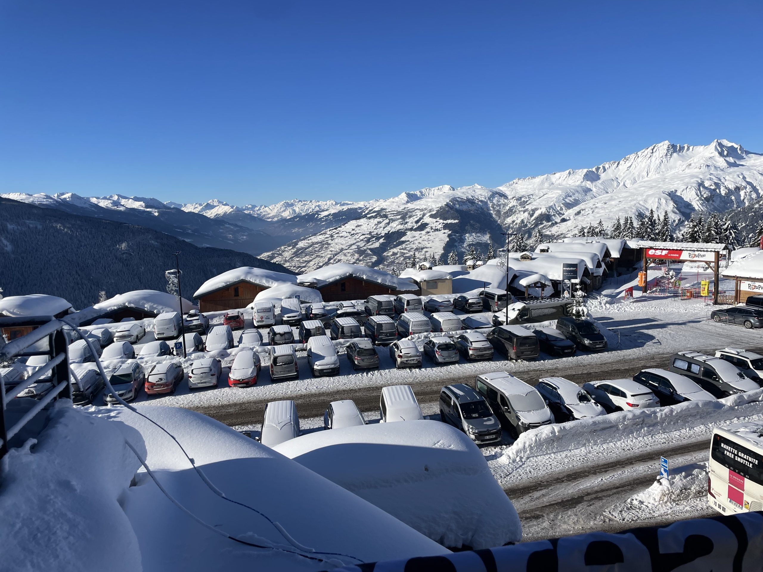 1.2 View from outside the test village arcross the valley