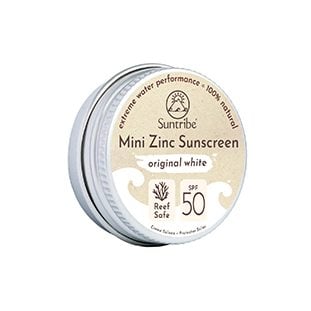 01 - Suntribe Natural Mineral Face & Sport Mini Zinc Sunscreen SPF 50 Original White 2