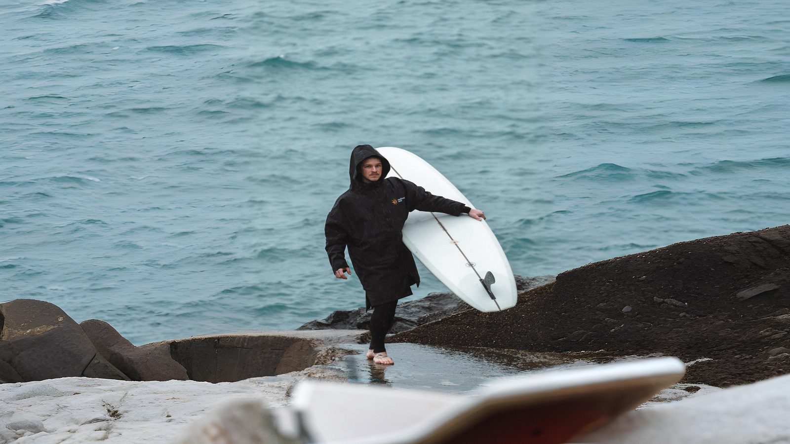 Poncho Parka Dry Stop Mellow Sea   Boardsport Source 1