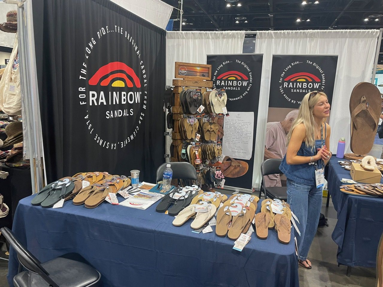 Rainbow Sandals booth