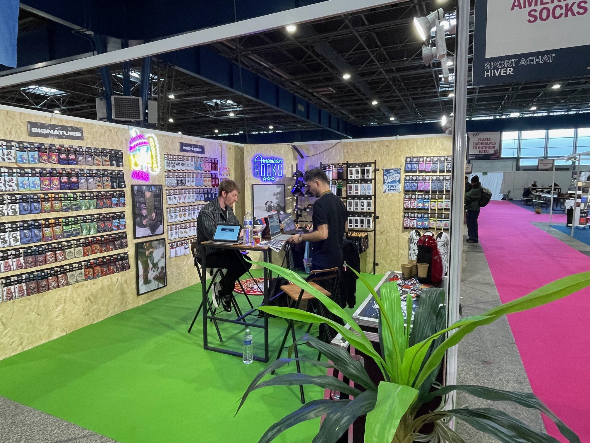 American Socks booth