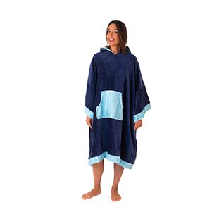Organic Cotton Poncho – Mellow Sea 2