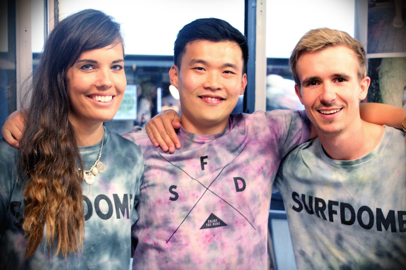 Amie Trewin, Choon Hui and Will Fielding from Surfdome